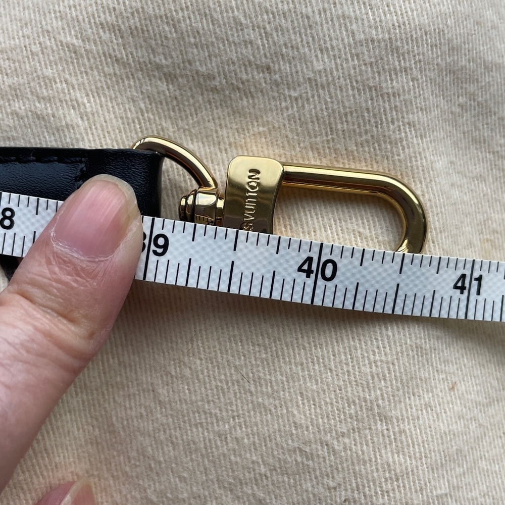 Authentic Louis Vuitton Black Adjustable Crossbod… - image 8